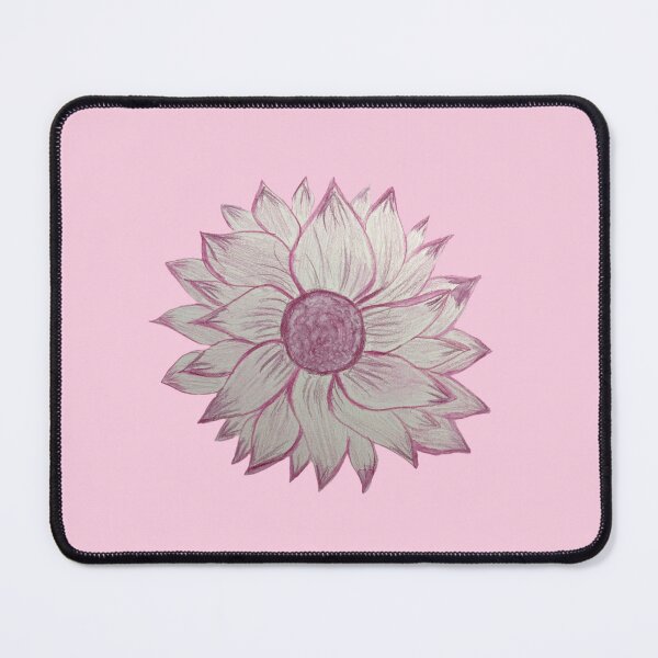 Item preview, Blush pink single Floral art with color pencil designed and sold by Beeinbliss.