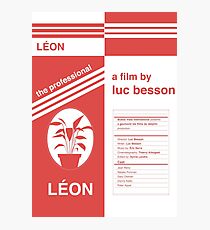 Léon: the professional fan poster Photographic Print
