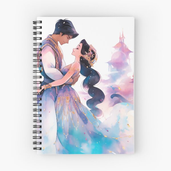 Item preview, Jasmine Princess in Love Watercolor and Pen designed and sold by roll4fun.
