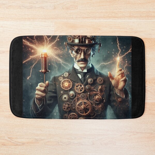 Item preview, Steampunk nikola tesla designed and sold by sevenmountains.