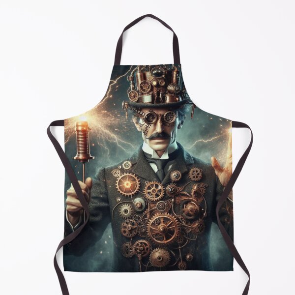 Item preview, Steampunk nikola tesla designed and sold by sevenmountains.