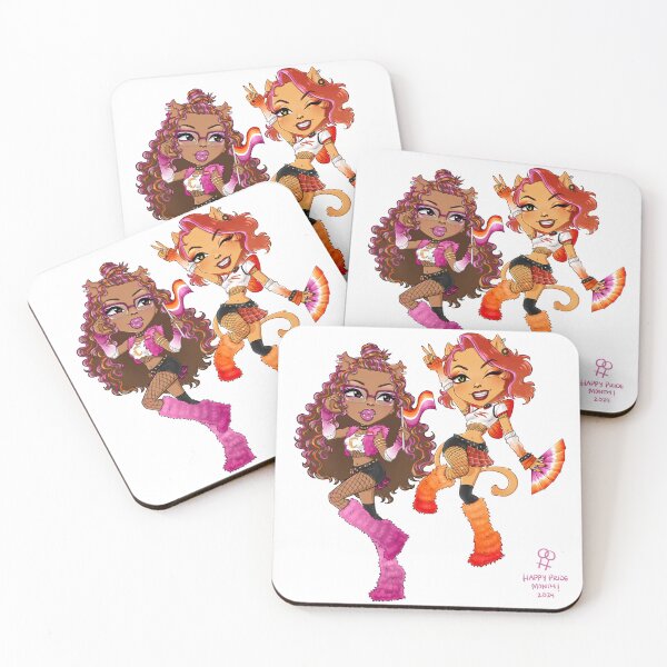 Item preview, MH x ZD PRIDE 2024: Clawdeen x Toralei designed and sold by zddesignz.