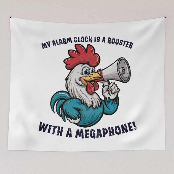 Item preview, Rooster Alarm Clock designed and sold by ForeverPrintsOK.