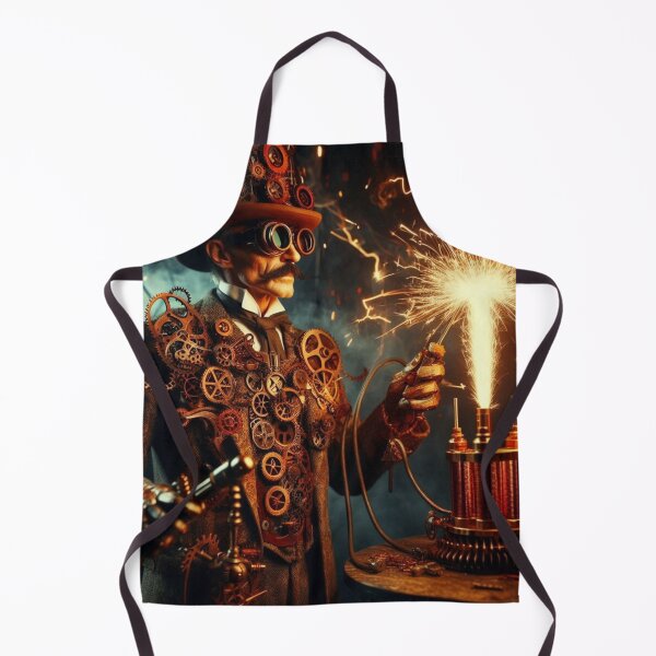 Item preview, Steampunk nikola tesla designed and sold by sevenmountains.