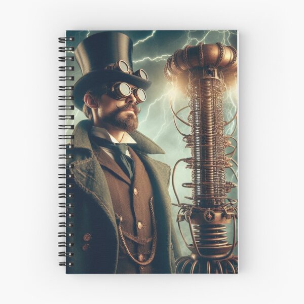 Item preview, Steampunk nikola tesla designed and sold by sevenmountains.