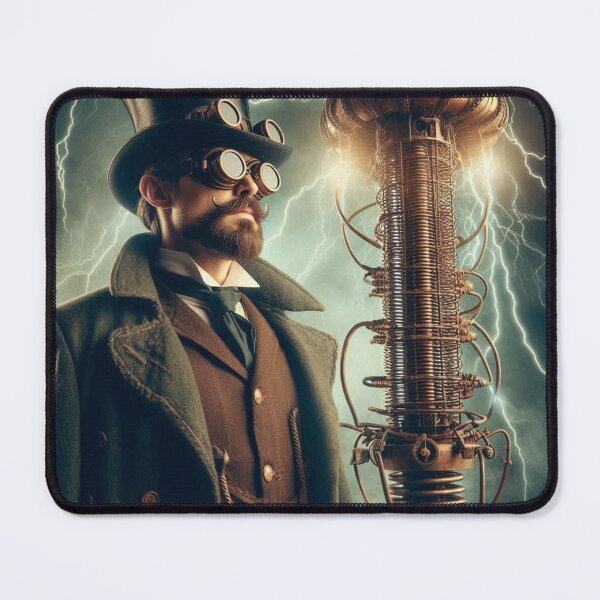Item preview, Steampunk nikola tesla designed and sold by sevenmountains.