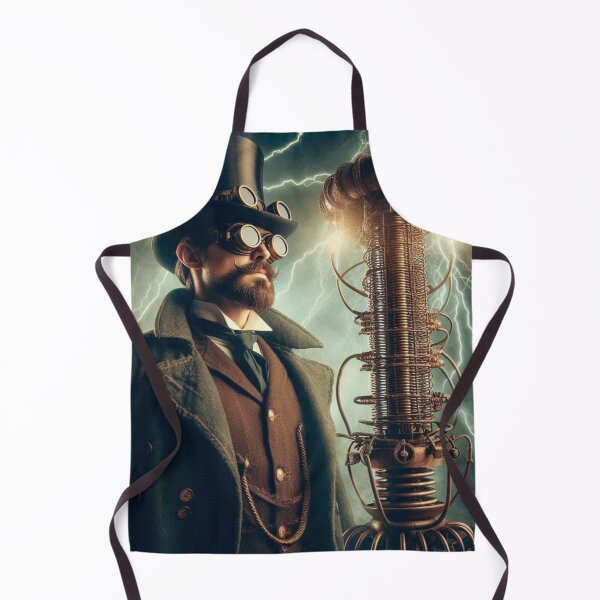 Item preview, Steampunk nikola tesla designed and sold by sevenmountains.