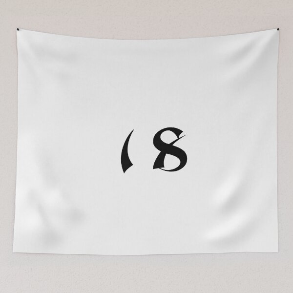 Item preview, 18, eighteen, black, shangai designed and sold by Numbers-Art.