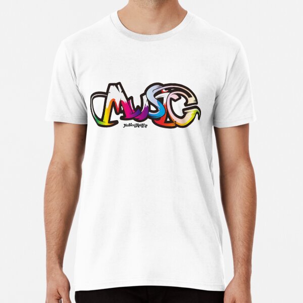 Music Graffiti - HipHop Premium T-Shirt