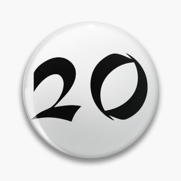Item preview, 20, twenty, black, shangai designed and sold by Numbers-Art.