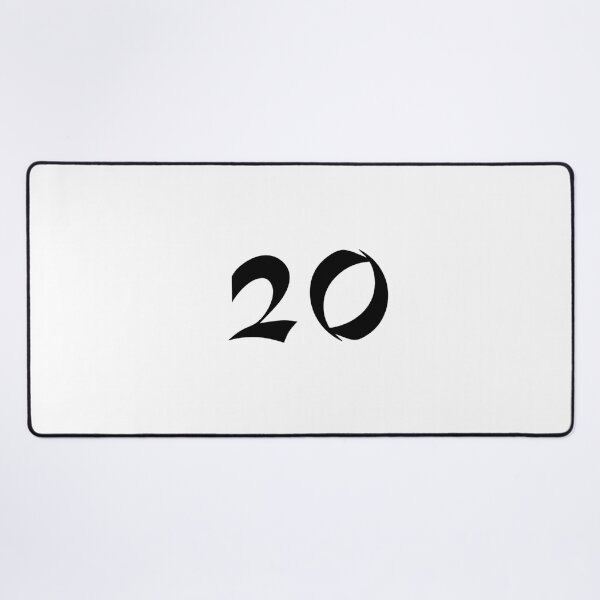 Item preview, 20, twenty, black, shangai designed and sold by Numbers-Art.