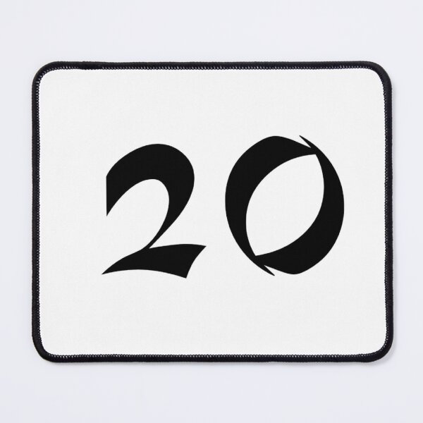 Item preview, 20, twenty, black, shangai designed and sold by Numbers-Art.