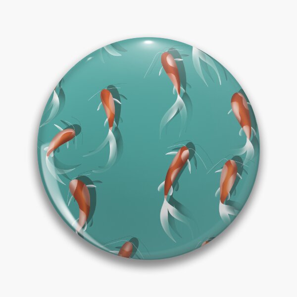 Item preview, Koi Fish Pattern (Teal) designed and sold by EEdesign721.