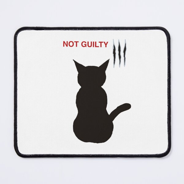 Item preview, Not guilty, black cat designed and sold by CreationbyNiki.