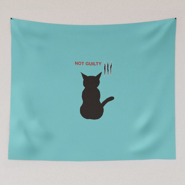 Item preview, Not guilty, black cat designed and sold by CreationbyNiki.