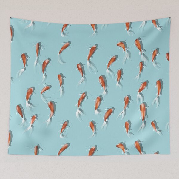 Item preview, Koi Fish Pattern (Blue) designed and sold by EEdesign721.