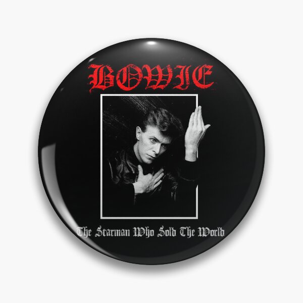 Item preview, black metal bowie designed and sold by VhsNeverDie.