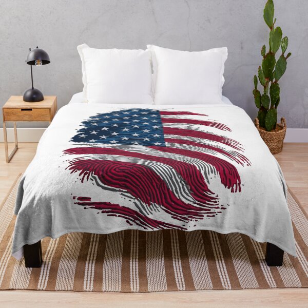 Item preview, fingerprint usa flag designed and sold by jkrphoto.