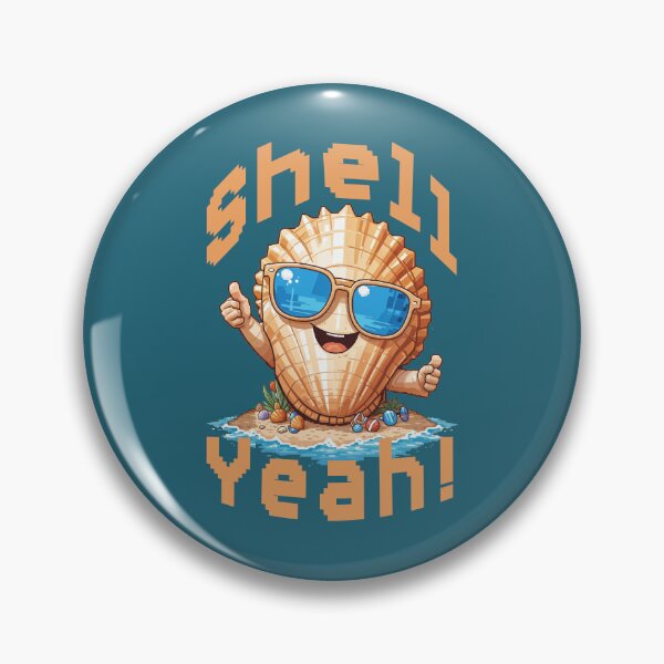 Artikelvorschau, Shell Yeah - Cooles Muschel-Sommer-Wortspiel entworfen und verkauft von Ravensdesign.