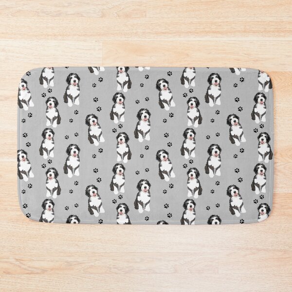 Item preview, Black and white Bernedoodle designed and sold by goldendoodlepup.
