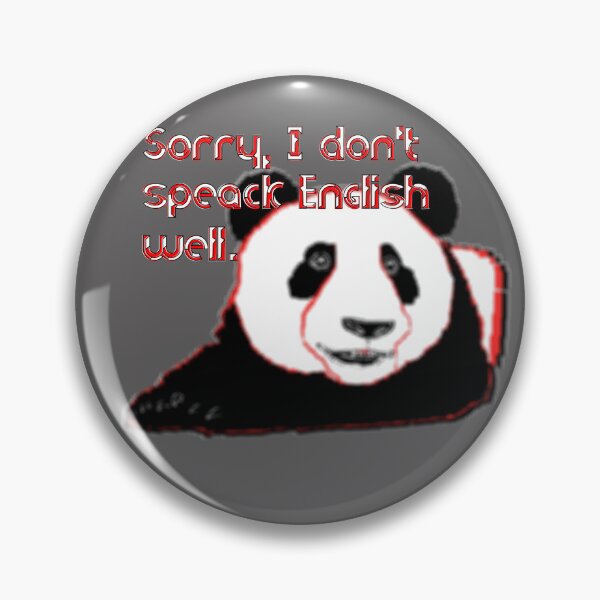 Item preview, Sorry, I don't speak English well bear panda shiftless designed and sold by 4rpixs.