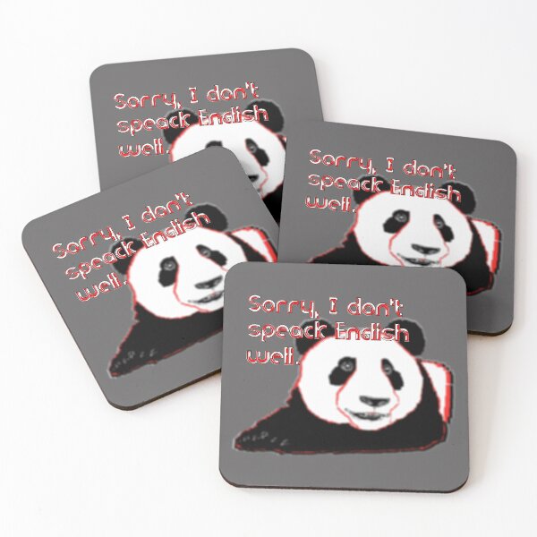 Item preview, Sorry, I don't speak English well bear panda shiftless designed and sold by 4rpixs.