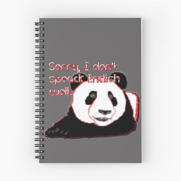 Item preview, Sorry, I don't speak English well bear panda shiftless designed and sold by 4rpixs.
