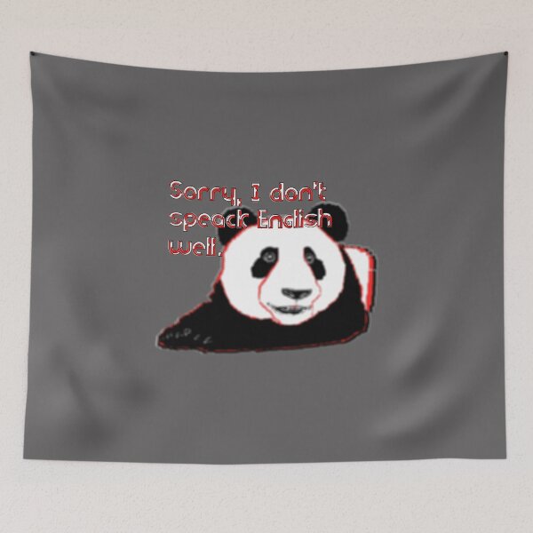 Item preview, Sorry, I don't speak English well bear panda shiftless designed and sold by 4rpixs.