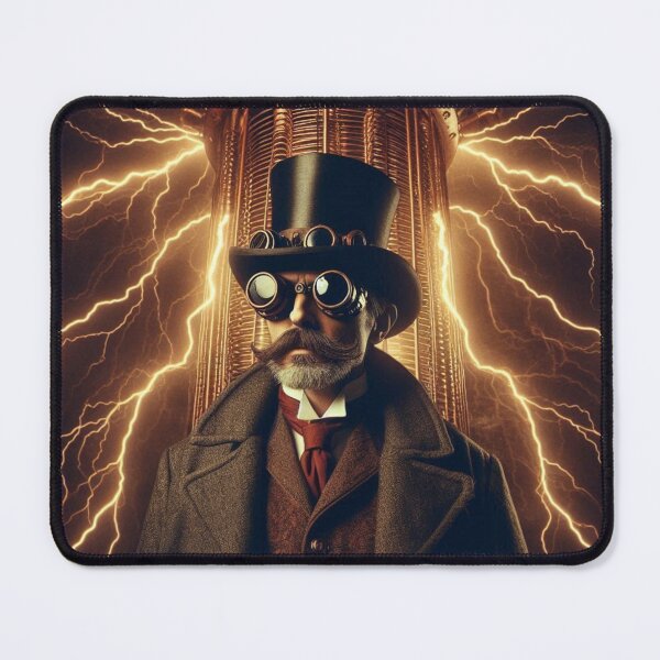 Item preview, Steampunk nikola tesla designed and sold by sevenmountains.