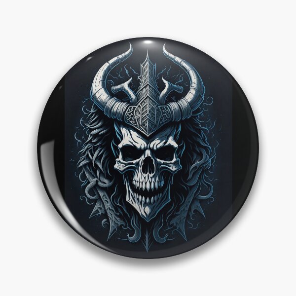 Item preview, Smiling Viking Skull designed and sold by Designial.