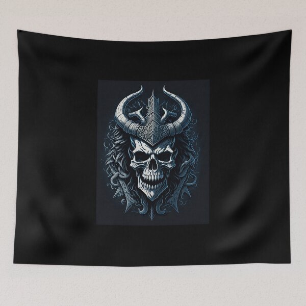 Item preview, Smiling Viking Skull designed and sold by Designial.