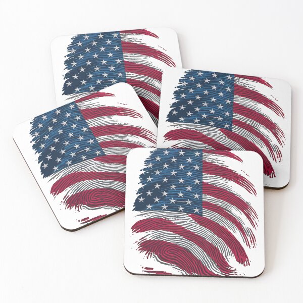 Item preview, fingerprint usa flag designed and sold by jkrphoto.