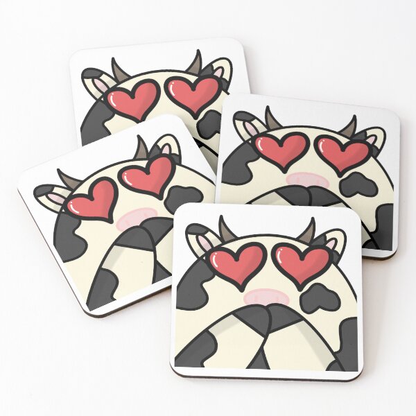 Item preview, In love heart cow emote designed and sold by candyllamazz.