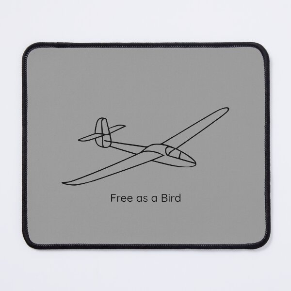Item preview, Free as a Bird Glider Pilot Sailplane Biplane aerial floating soaring designed and sold by These_Prints.
