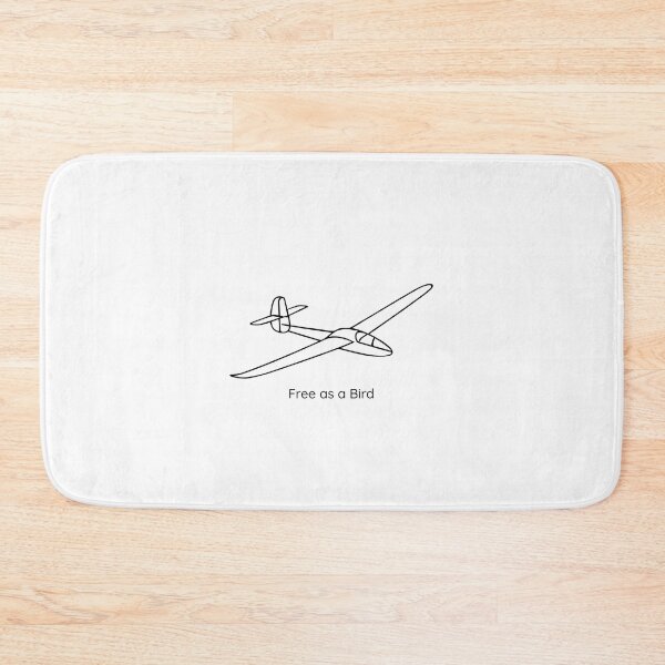 Item preview, Free as a Bird Glider Pilot Sailplane Biplane aerial floating soaring designed and sold by These_Prints.