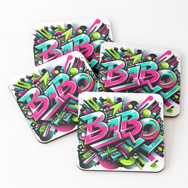 Item preview, Babo colorful graffiti design designed and sold by PrintHeads.