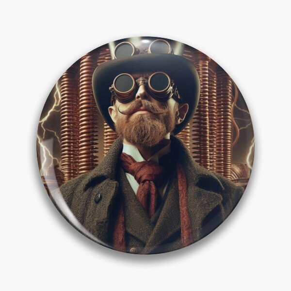 Item preview, Steampunk nikola tesla designed and sold by sevenmountains.