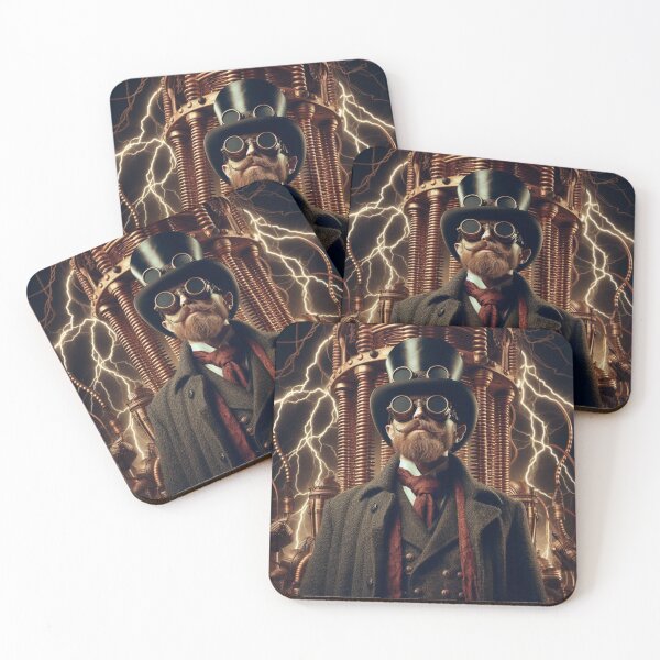 Item preview, Steampunk nikola tesla designed and sold by sevenmountains.