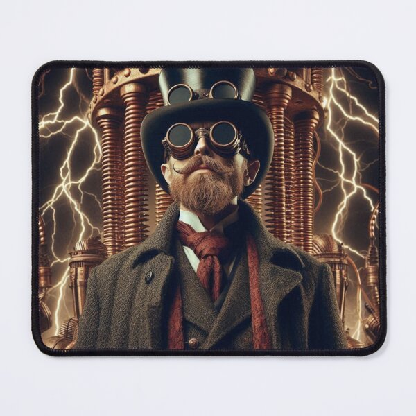 Item preview, Steampunk nikola tesla designed and sold by sevenmountains.