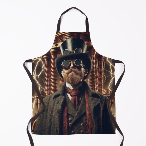 Item preview, Steampunk nikola tesla designed and sold by sevenmountains.