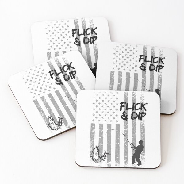 Item preview, Flick & Dip Fishing Graphic designed and sold by BackwoodsFeral.