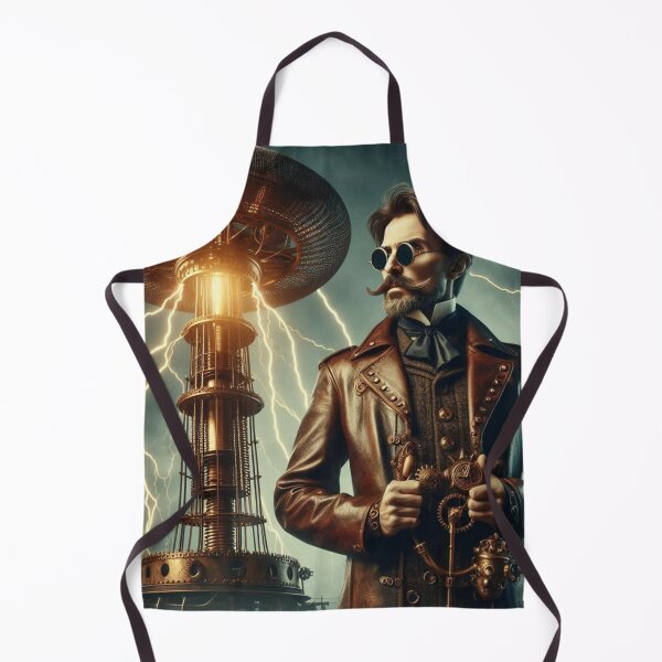 Item preview, Steampunk nikola tesla designed and sold by sevenmountains.