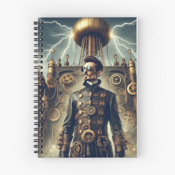 Item preview, Steampunk nikola tesla designed and sold by sevenmountains.