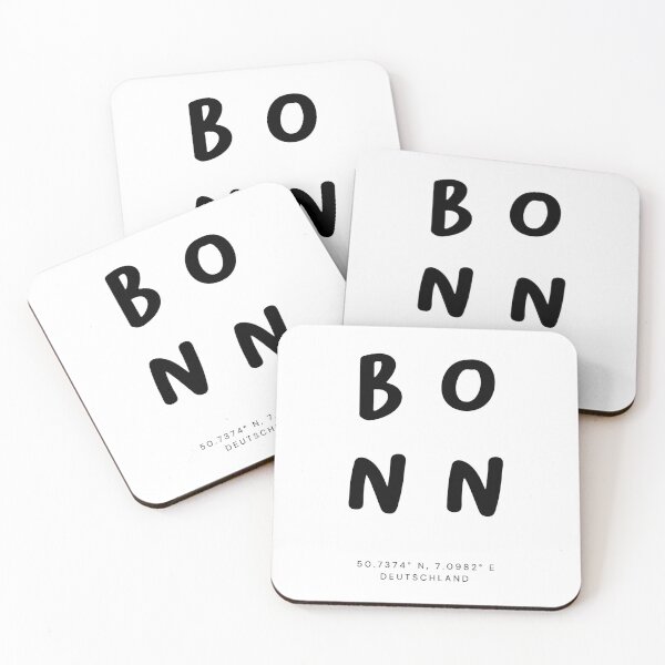 Item preview, Bonn | Typography Design | Design Map Coordinates designed and sold by RM-Journey.
