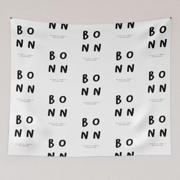 Item preview, Bonn | Typography Design | Design Map Coordinates designed and sold by RM-Journey.