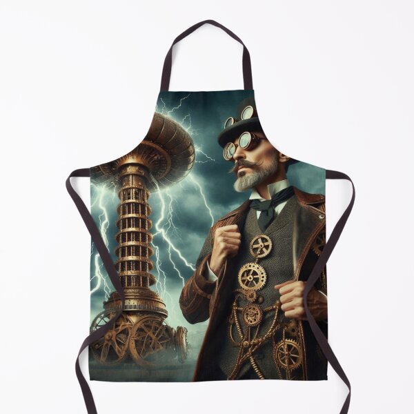 Item preview, Steampunk nikola tesla designed and sold by sevenmountains.
