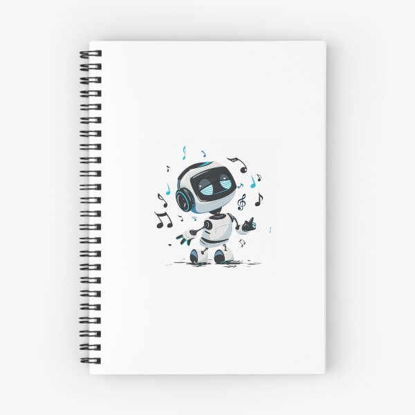 Item preview, Little Robot Vibing to Some Tunes designed and sold by SkibidiWizard.