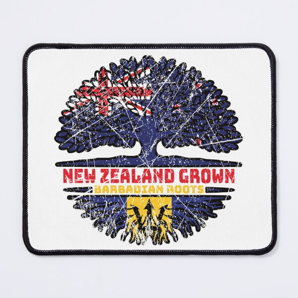 Item preview, Barbados Barbadian New Zealander New Zealand Tree Roots Flag designed and sold by FlagX.