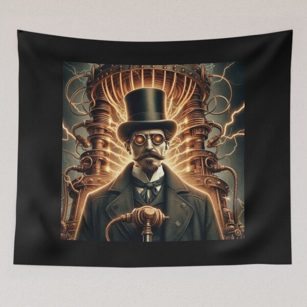 Item preview, Steampunk nikola tesla designed and sold by sevenmountains.