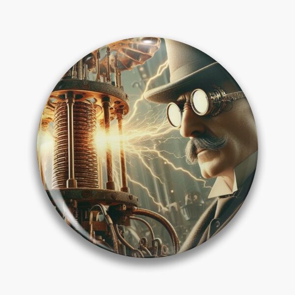 Item preview, Steampunk nikola tesla designed and sold by sevenmountains.